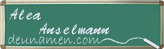 Alea Anselmann Visitenkarte